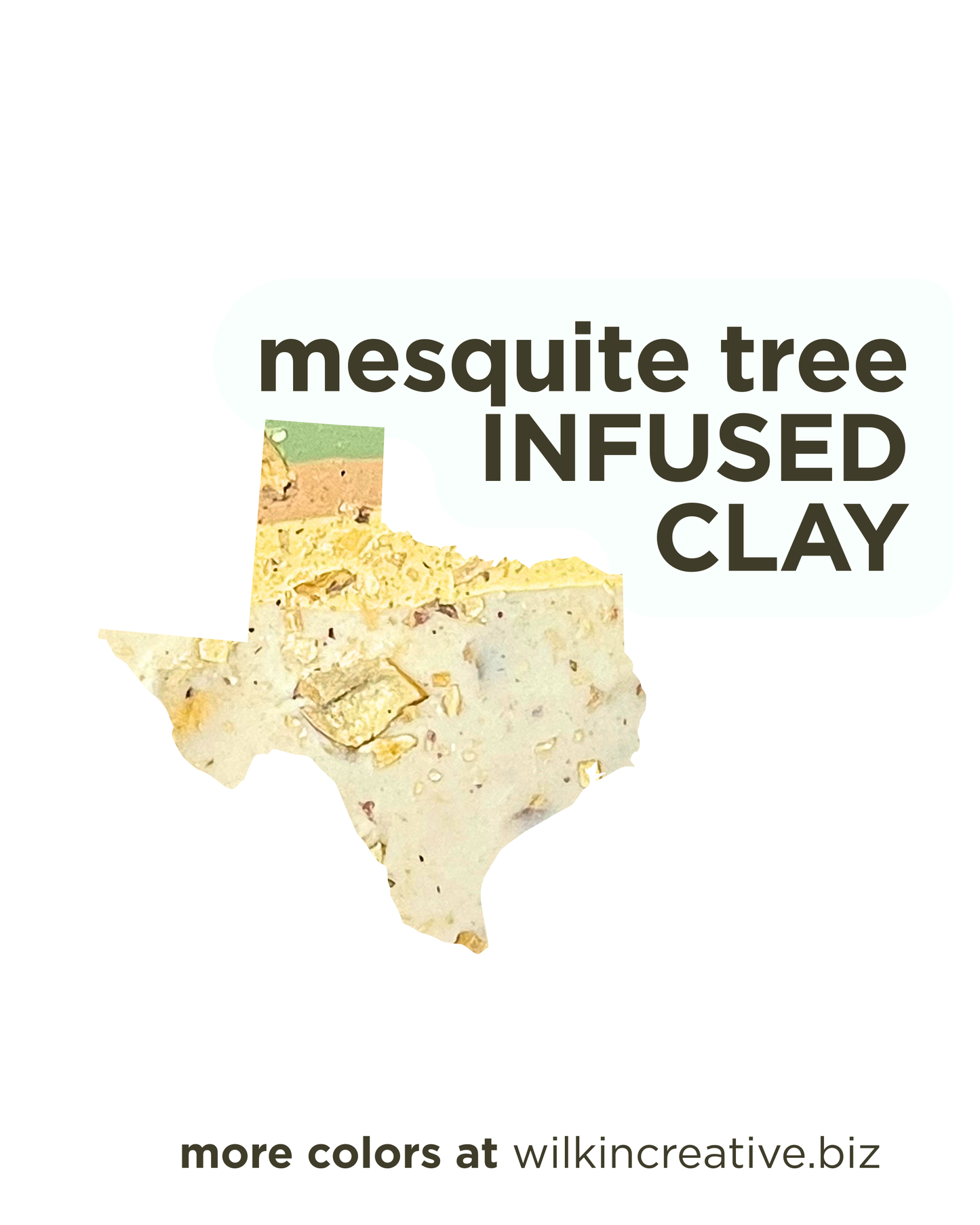 mesquite tree infused clay