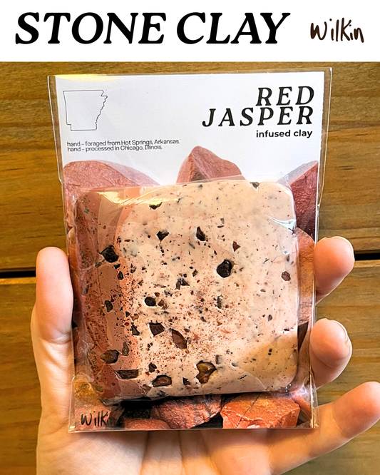 red jasper infused clay