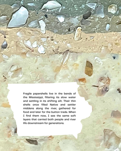 fragile papershell infused clay