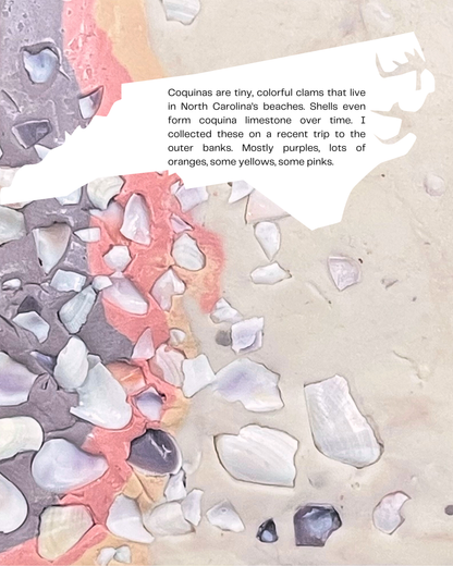 coquina shell infused clay