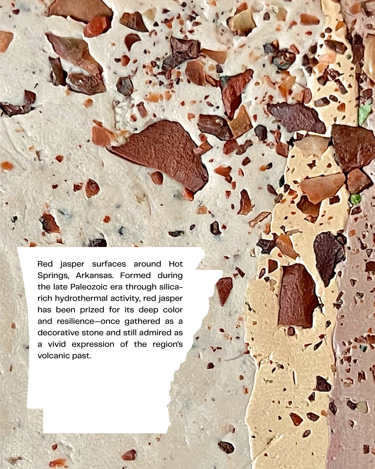 red jasper infused clay