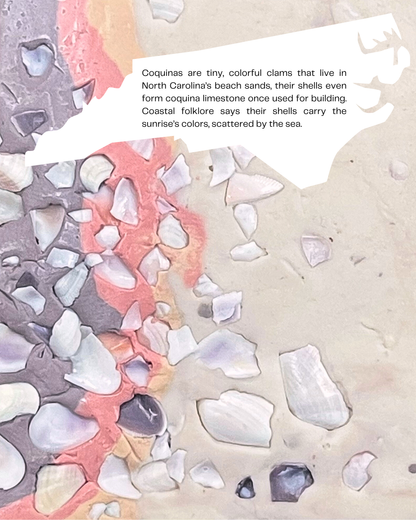 coquina shell infused clay