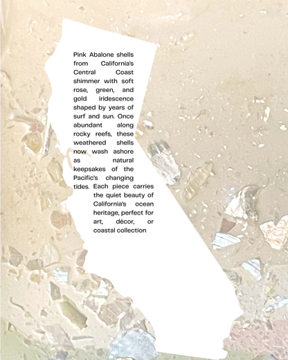 pink abalone infused clay