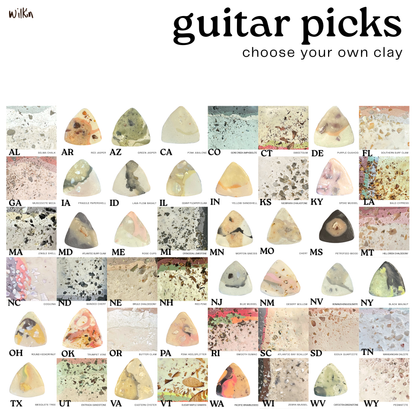 GUITAR PICKS - choose your clay