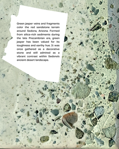 green jasper infused clay