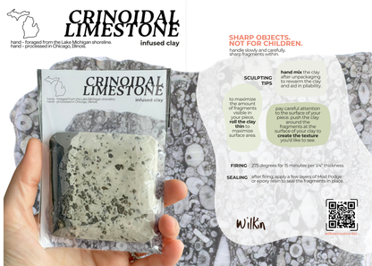 crinoidal limestone infused clay