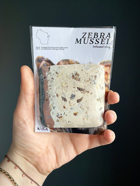 zebra mussel infused clay