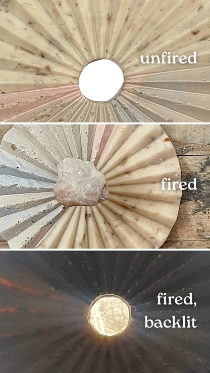 pink quartz infused clay
