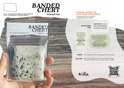 banded chert infused clay