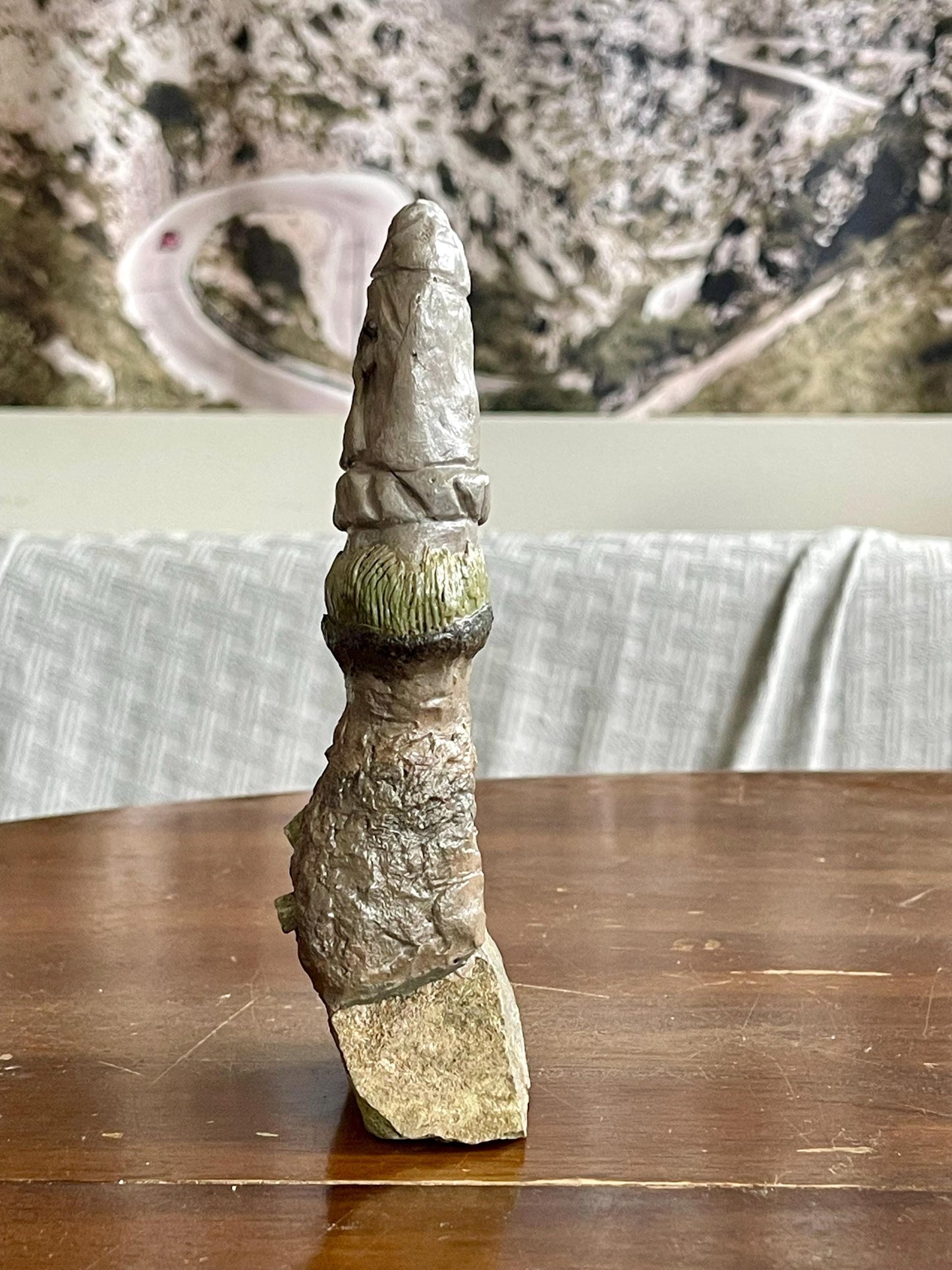 Keith the Wide-Eyed Sentinel – Stone Guardian Gargoyle – Handcrafted Kurgan Stelae-Inspired Sculpture