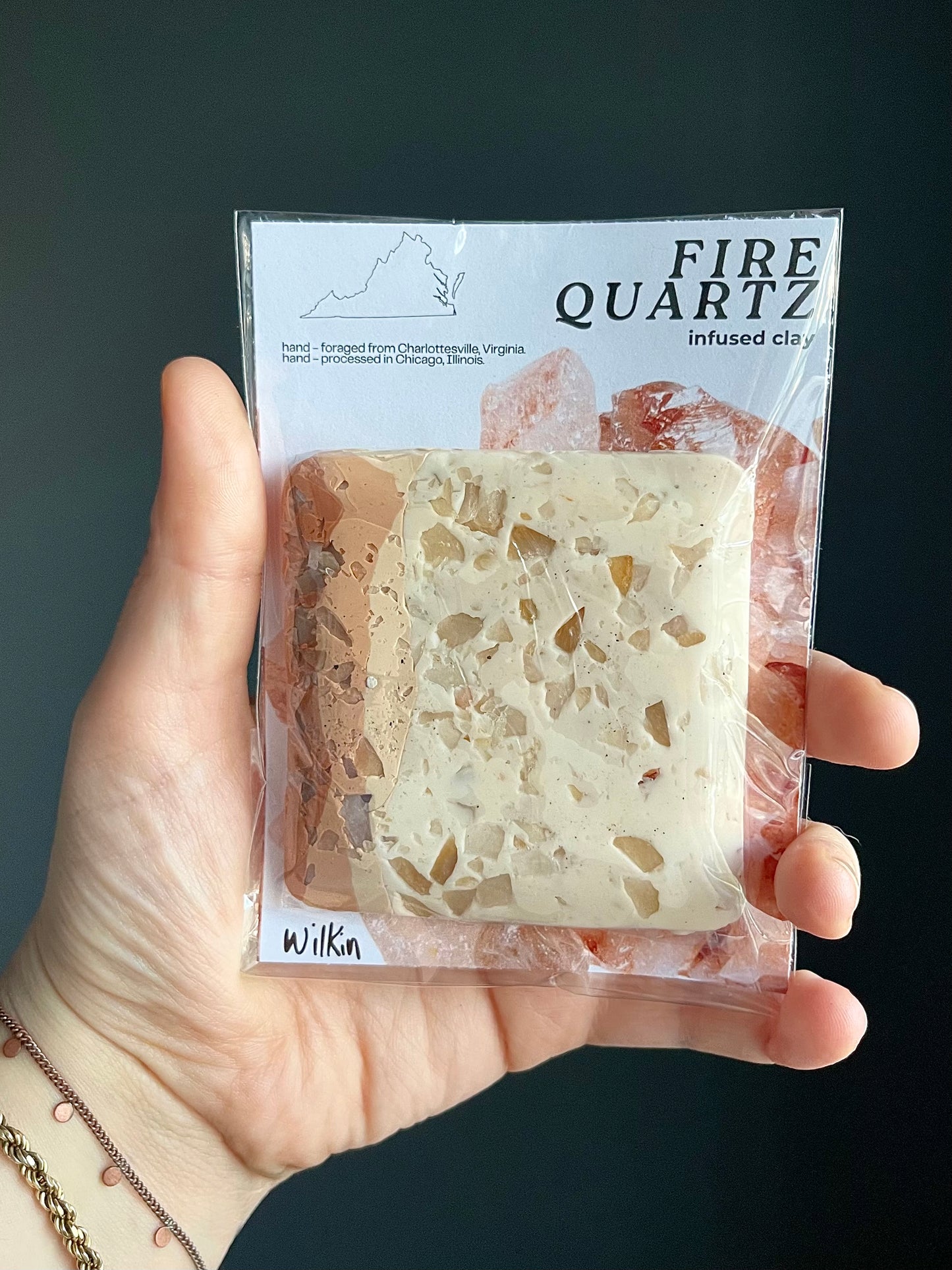 fire quartz infused clay