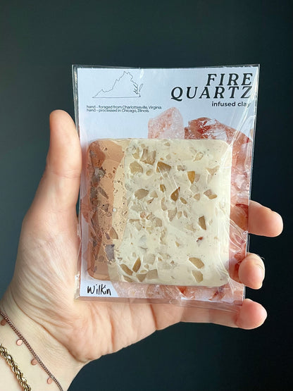 fire quartz infused clay