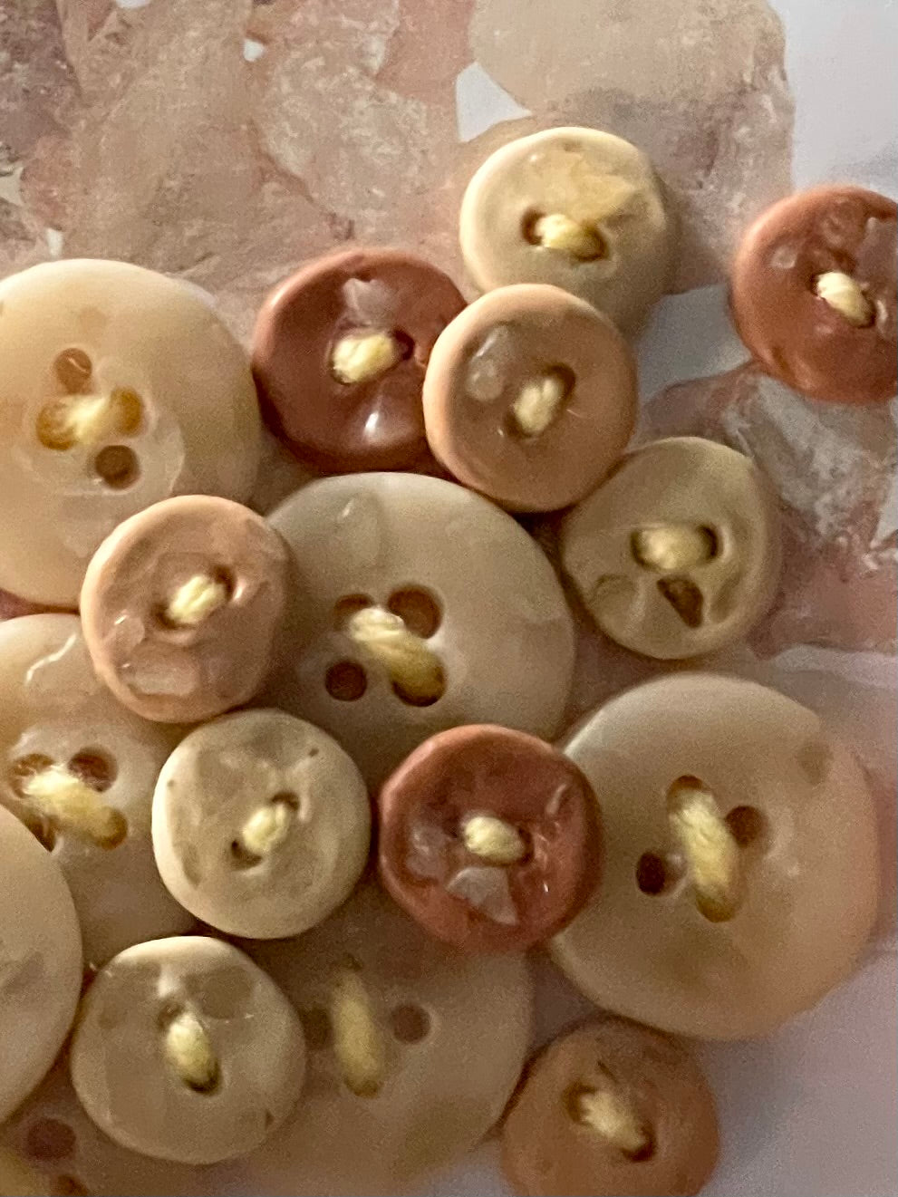 20 buttons - made with fire quartz clay