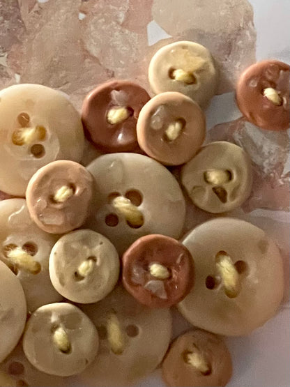 20 buttons - made with fire quartz clay