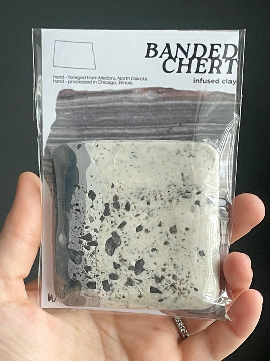 banded chert infused clay