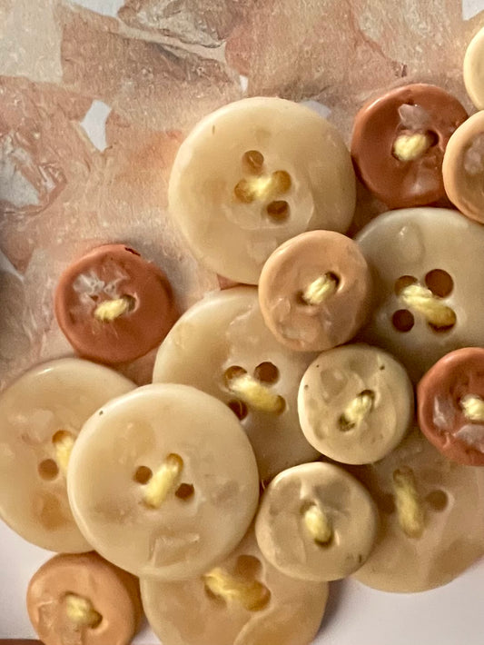 20 buttons - made with fire quartz clay
