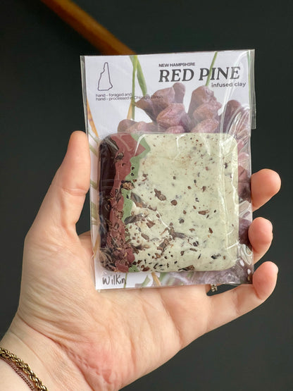 red pine infused clay