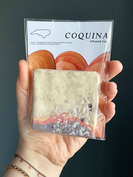 coquina shell infused clay