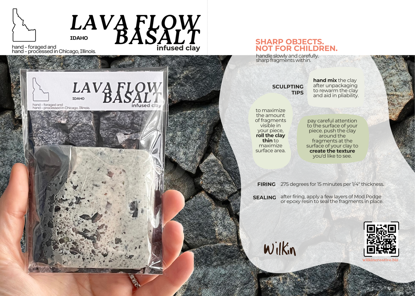 lava flow basalt infused clay