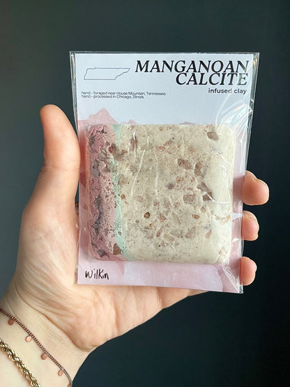manganoan calcite infused clay