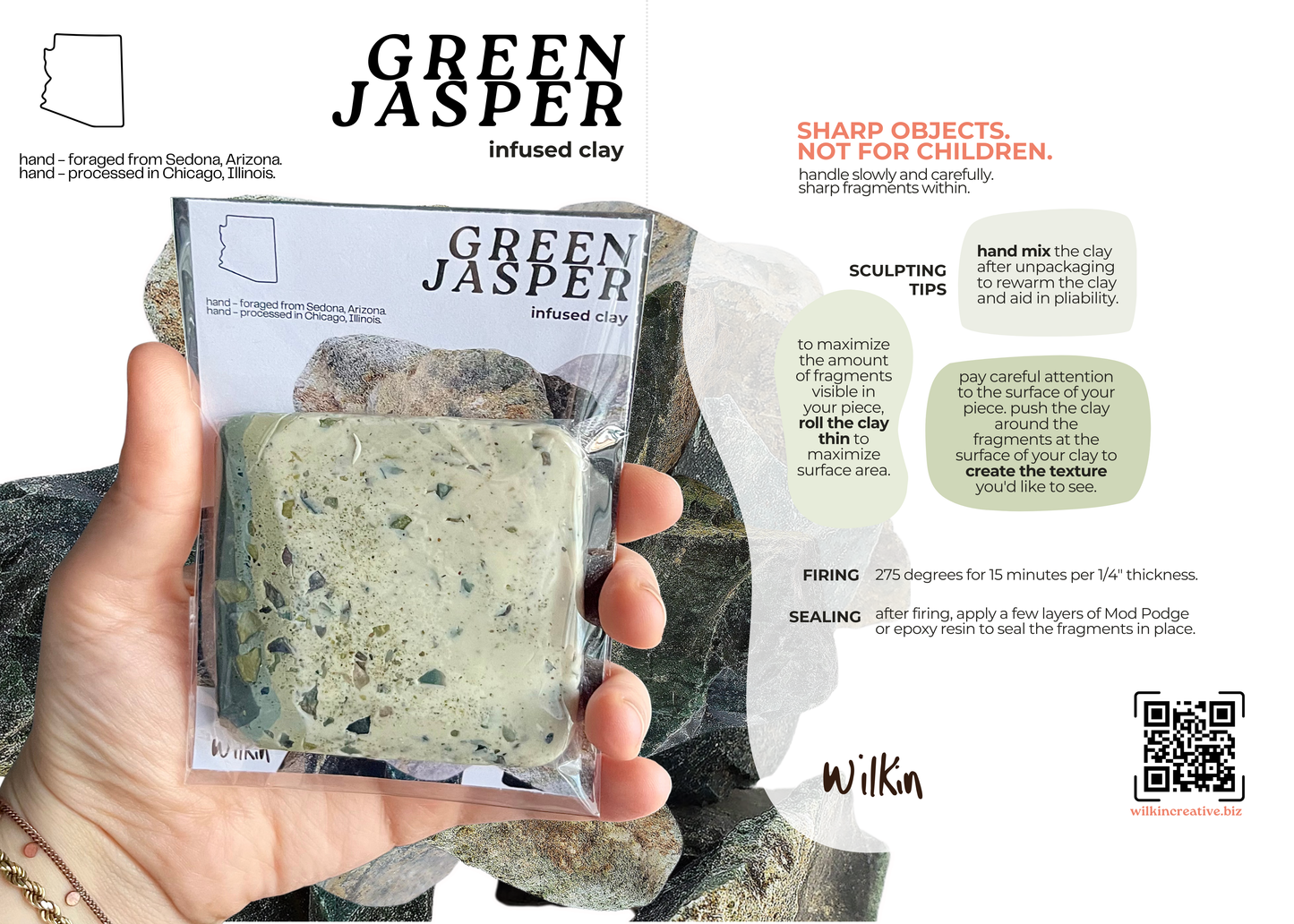 Southwest Desert Stone & Seed Clay Set