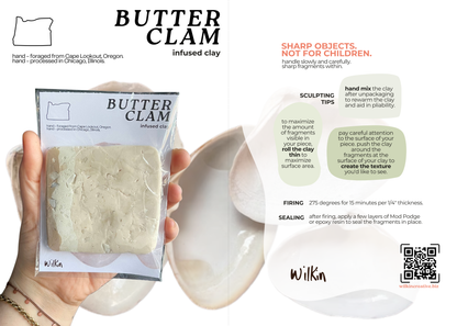 Pacific Coast Foraged Seed and Shell Clay Trio