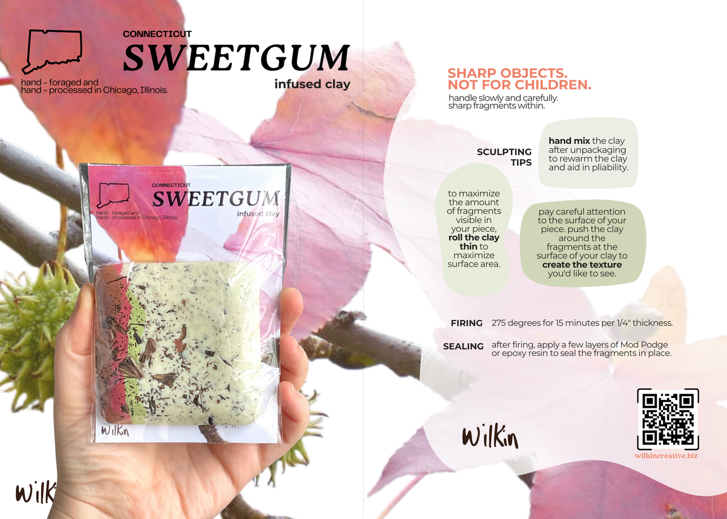 sweetgum infused clay