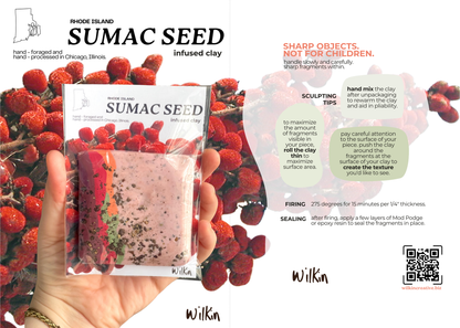sumac seed infused clay