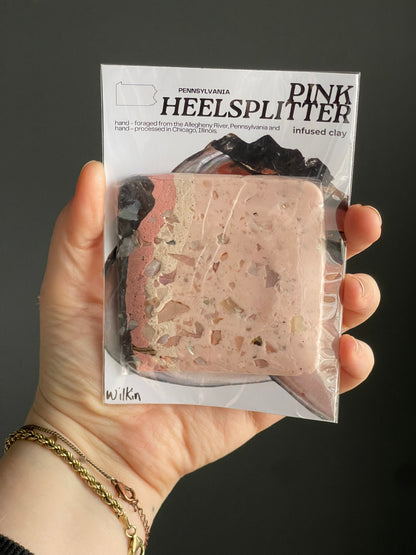 pink heelsplitter infused clay