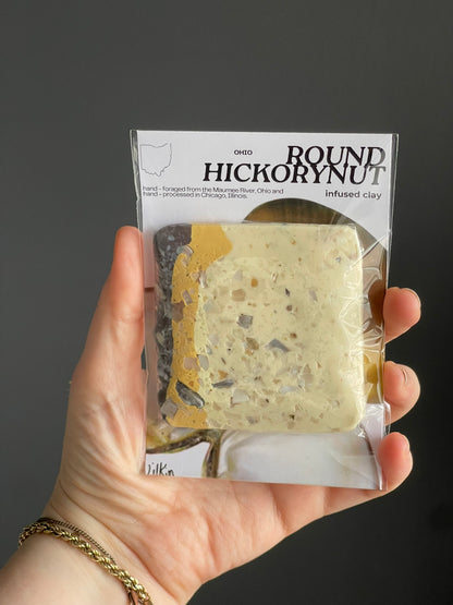 round hickorynut infused clay