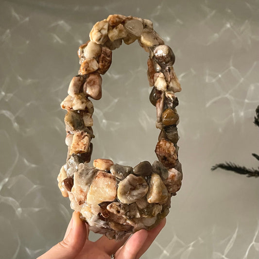 PLANT BASKET - smoky quartz